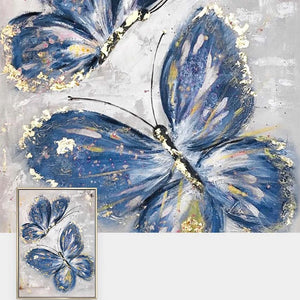 Beautiful Picture Of The Butterfly Picture Interior Decor Handmade Gold Oil Painting On Canvas Art Poster For Living Room Proch