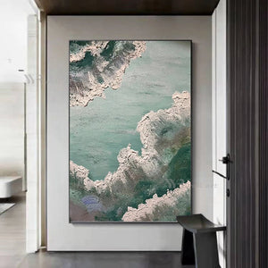 Unique Handmade 3D Texture Canyon Canvas Poster Modern Abstract Decorative Oil Painting Living Room Bedroom Porch Custom Picture