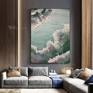 Unique Handmade 3D Texture Canyon Canvas Poster Modern Abstract Decorative Oil Painting Living Room Bedroom Porch Custom Picture