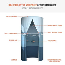 Laden Sie das Bild in den Galerie-Viewer, Baby Halten Warm Bad Vorhang Wasserdichte Tuch Bad Dusche Zelt Bad Abdeckung Bad Zelt Einfache Lagerung Dusche Vorhänge