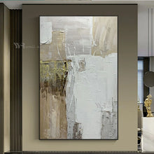 Cargar imagen en el visor de la galería, Custom Handmade Oil Painting Abstract Texture Canvas Art Mural Wall Poster LivingRoom Bedroom Porch Light Luxury Hanging Picture