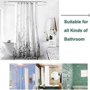 Ensemble de rideaux de douche imperméables avec 12 crochets, housses de toilettes, tapis de bain pour salle de bain, tapis antidérapant, rideau pour fenêtres