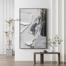 Carica l&#39;immagine nel visualizzatore della Galleria, Moderna trama astratta Dipinti su tela acrilica Decorazione della parete Immagine Arte 100% dipinto a mano Ultimo disegno Pittura a olio Nave libera