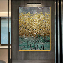 Carica l&#39;immagine nel visualizzatore della Galleria, New Custom Oil Painting Wall Art Hanging Poster Handmade Canvas Mural Modern Abstract Money Tree Image For Home Hotel Decoration