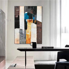 Laden Sie das Bild in den Galerie-Viewer, Wall Decor Poster Handmade Abstract Art Oil Painting Modern Acrylic Frameless Hanging Picture Living Room Bedroom Porch Mural