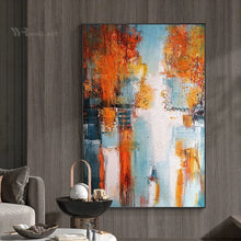 Laden Sie das Bild in den Galerie-Viewer, Wall Art Decor Oil Painting Handmade Canvas Poster Modern Abstract Aesthetics Mural Living Room Bedroom Hotel Fashion Picture