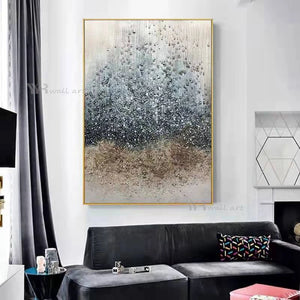 Handmade Art Abstract Texture Oil Painting Nordic Modern Acrylic Canvas Decorative Mural Living Room Bedroom Aisle Custom Poster