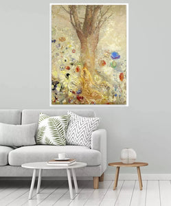 Symbolism Art Famous Canvas Oil Paintings Zen Buddha by Odilon Redon Home Wall Decor Painting for Living Room Wall Hand Painted