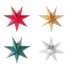 Load image into Gallery viewer, 45cm Hollow Out Star Party Light Window Grille Paper Lantern Stars Lampshade Garden Hanging Decoration For Christmas Party 2023