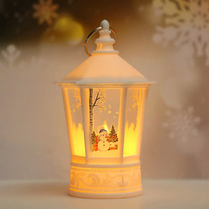 2023 New Year Lamp Decor Christmas Portable Lantern Santa Claus Xmas Tree Wind Lights Pendant Navidad Christmas Home Decoration