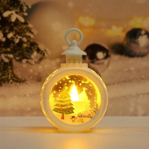Lumière LED bonhomme de neige 2023, bougie rétro, lampe à vent pour la maison, décoration de nouvel an, noël, cadeau de noël pour enfant, 2022