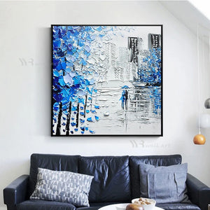 Abstract Painting Poster Nordic Modern Home Decoration Street Landscape Black And White Hanging Picture For Living Room Bedroom