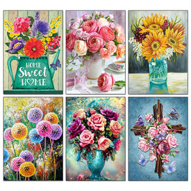 Алмазная вышивка роза ручной работы мозаика цветок наборы крестиков украшение дома полный круглый дрель стразы распродажа