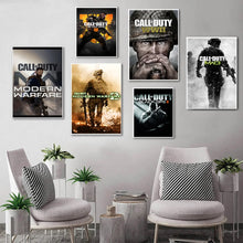 Загрузите изображение в программу просмотра галереи, Call of Duty Modern Warfare Wall Art Холст Плакат и принт Холст Картина Декоративная картина для спальни Домашний декор