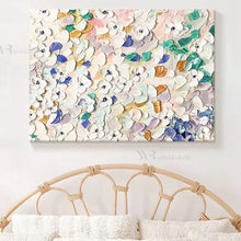 Load image into Gallery viewer, Nordic Thick Oil Full Screen Flower Handmade Oil Painting Home  Decoration For Bedroom Dining Room Living Room Decoration Mural