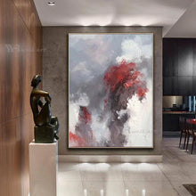 Загрузите изображение в программу просмотра галереи, Custom Poster 100% Hand Drawn Smoke Wall Decor Art Oil Painting Modern Abstract Canvas Mural For Living Room Bedroom Porch Aisle