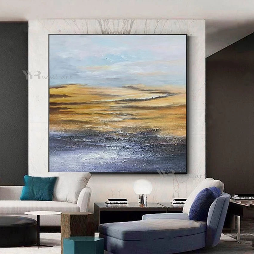 Abstract Landscape Wall Poster Canvas Art Modern Handmade Oil Painting Home Decoration Picture Living Room Bedroom Restaurant