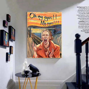 TV Show Friends Phoebe Buffay Oh My Eyes Poster divertente Pittura su tela Stampe d'arte da parete per soggiorno Decorazioni per la casa