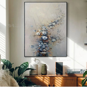 Unique Design Beautiful Flowers Piture For Gift Handmade Canvas Oil Painting Wall Art Poster Home Decor For Living Room Entrance