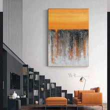 Carica l&#39;immagine nel visualizzatore della Galleria, Nordic Wall Art Decorative Oil Painting Modern Acrylic Canvas Poster 100% Handmade Texture Mural for Living Room Bedroom Hotel