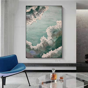 Unique Handmade 3D Texture Canyon Canvas Poster Modern Abstract Decorative Oil Painting Living Room Bedroom Porch Custom Picture