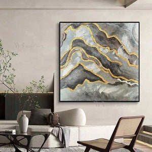 2023 Modern Abstract Art Canvas Picture 100% Handmade Oil Painting Wall Poster Living Room Bedroom Porch Restaurant Custom Mural