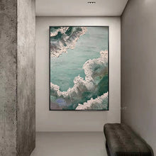 Carica l&#39;immagine nel visualizzatore della Galleria, Unique Handmade 3D Texture Canyon Canvas Poster Modern Abstract Decorative Oil Painting Living Room Bedroom Porch Custom Picture