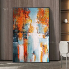 Laden Sie das Bild in den Galerie-Viewer, Wall Art Decor Oil Painting Handmade Canvas Poster Modern Abstract Aesthetics Mural Living Room Bedroom Hotel Fashion Picture
