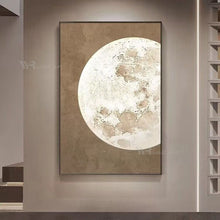 Cargar imagen en el visor de la galería, High definition  Earth - Nordic Modern Abstract Handmade  Oil Painting Home Decoration Bedroom Restaurant Living Room Sofa Mural