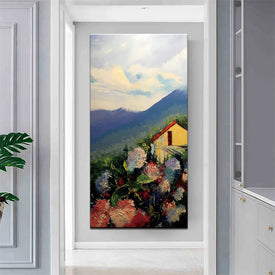 Home Decoration Wall Paintings 100% Hand Painted Modern Abstract Canvas Wall Art Flower Landscape Oil Painting Living Room Decor