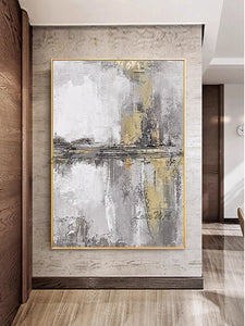 Decoración de arte de la pared, pintura abstracta con textura simple moderna, arte en lienzo hecho a mano, imagen sin marco para ilustraciones personalizadas de Hotel