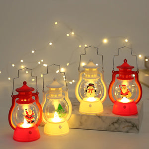Linterna navideña de Papá Noel, luces de viento, decoración navideña para el hogar, Navidad 2023, adornos navideños, regalos de Año Nuevo 2024