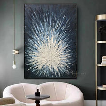 Laden Sie das Bild in den Galerie-Viewer, Abstract Canvas Wall Art Handmade Oil Painting Modern Acrylic Texture Mural Living Room Bedroom Porch Restaurant Custom Poster