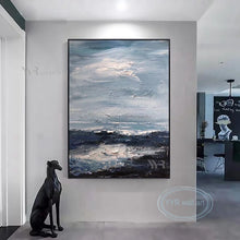 Cargar imagen en el visor de la galería, Handmade Abstract Oil Painting Wall Art Decor Poster Non-toxic Acrylic Texture Image Home Hotel Porch Hanging Picture Frameless