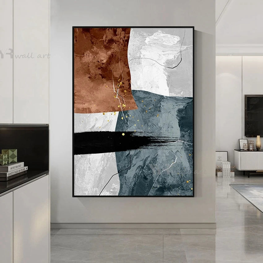 Home Decor Painting Handmade Canvas Oil Painting Modern Abstract Wall Art Hanging Poster Custom Acrylic Unframed Aesthetic Mural