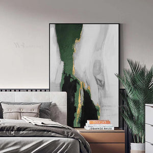 Abstract Green Picture For Home Decor Handmade Oil Painting On Canvas Wall Art Posters Hotel Decor Living Room Entrance Unframed