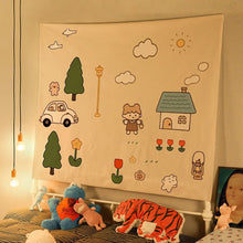 Load image into Gallery viewer, Kawaii Room Decor Tapestry Wall Hanging Bedroom Home Decoration Accessories Aesthetic Cute Girl Kids Cartoon Decoration Mural
