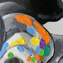 Carica l&#39;immagine nel visualizzatore della Galleria, Kawaii Puppy Cartoon Animal Decoration Acrylic Poster Handmade Canvas Oil Painting Wall Artwork Mural for Kids Room Living Room