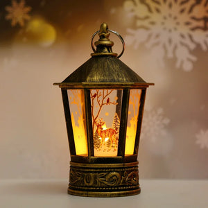 2023 New Year Lamp Decor Christmas Portable Lantern Santa Claus Xmas Tree Wind Lights Pendant Navidad Christmas Home Decoration