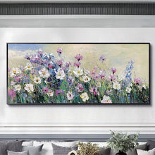 Cargar imagen en el visor de la galería, Hand painted canvas oil paintings modern wedding decor flowers oil Painting Wall art Picture for living room home decor bedroom
