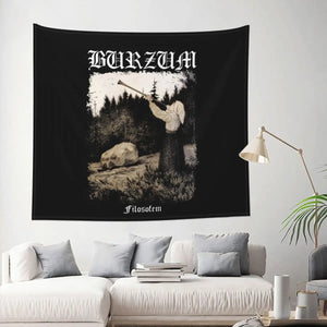 Burzum Flag Tapestry Colorful Polyester Wall Hanging Room Decor Table Cover Mandala Wall Tapestry