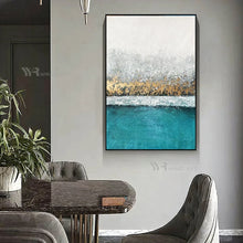Cargar imagen en el visor de la galería, Fine Art Oil Painting Modern Abstract Handmade Canvas Poster Living Room Bedroom Foyer Hotel Light Luxury Decor Hanging Picture
