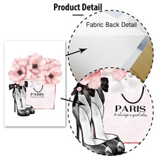 Carica l&#39;immagine nel visualizzatore della Galleria, Torre di Parigi Profumo Rossetto Borsa Libro Moda Arte Tela Pittura Nordic Poster e Stampe Immagini murali Soggiorno Decor