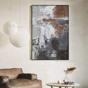 New Nordic Abstract Art Decor Oil Painting Wall Canvas Poster 100% Handmade Acrylic Mural Unframed for Living Room Bedroom Porch