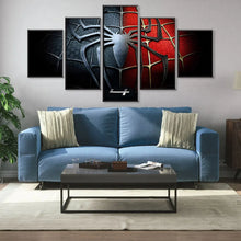 Load image into Gallery viewer, 5 Panels Posters Marvel Avengers Movie Spiderman Fight Pictures Watercolour Canvas Painting Wall Art for Kids Bedroom Decoration