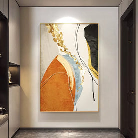 Cinco arte 100% pintura al óleo hecha a mano lienzo arte de la pared pinturas al óleo lienzo arte abstracto decoración del hogar cuadros de pared sin marco