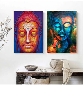 Images sur le mur toile bouddhisme affiches décoration murale dieu bouddha mur Art impressions sur toile bouddha toile Art peintures bouddhisme