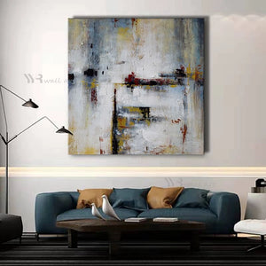 Home Aesthetics Decor Drawing Abstract Wall Canvas Art Picture 100% Handmade Oil Painting Texture Poster Living Room Restaurant