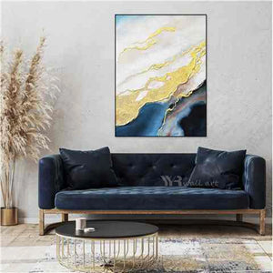 Modern Abstract Art 100% Hand Painted Acrylic Oil Painting Wall Decoration Poster Living Room Bedroom Porch Hotel Custom Picture