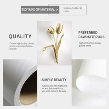 Laden Sie das Bild in den Galerie-Viewer, Abstrakte goldene Blume, Heimdekoration, luxuriöses Bild, Leinwandgemälde, Wandkunst, Poster und Drucke für nordisches Wohnzimmer-Kunstdesign